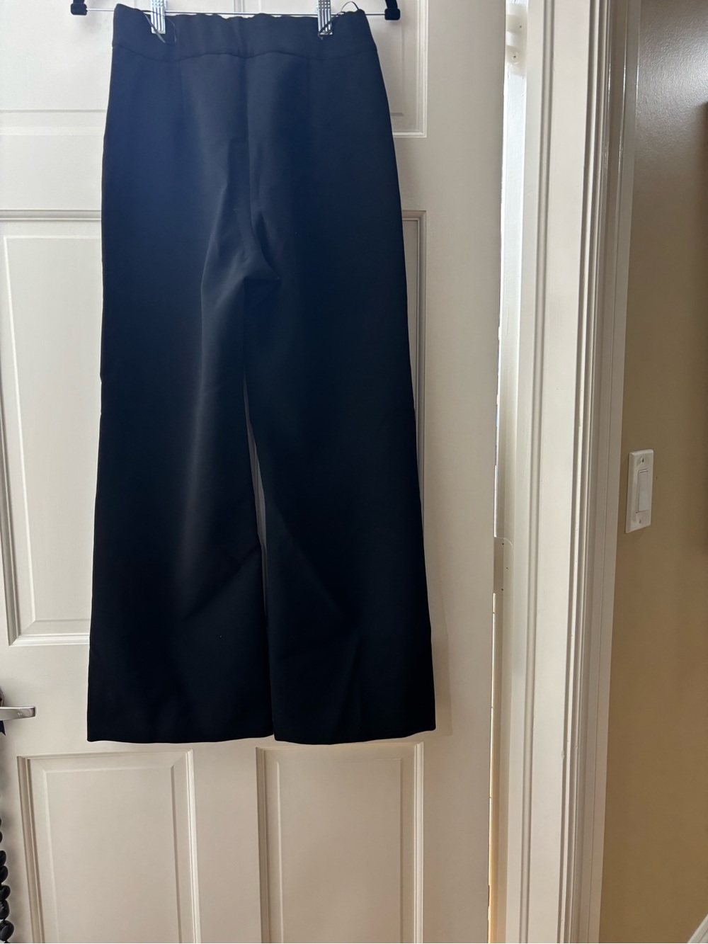 Sachin and Babi Classic tuxedo strip Wide-Leg Black Women's Pants